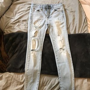 Hi-rise American Eagle skinny jeans